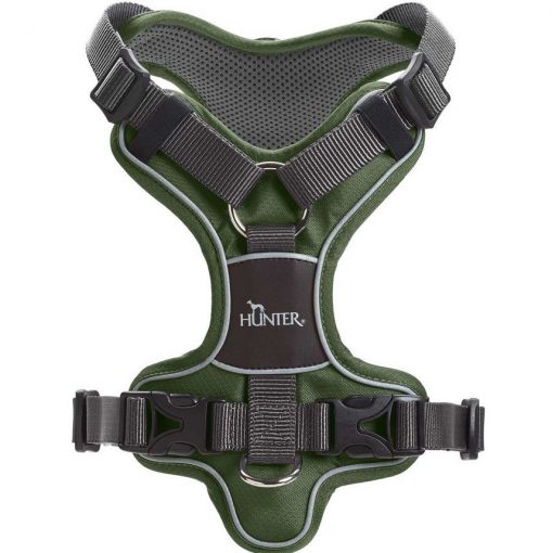Hunter Geschirr Divo Nylon/Polyester grün/grau 34-47/XS Hunter Geschirr Divo Nylon/Polyester grün/grau 34-47/XS