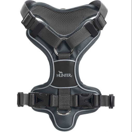 Hunter Geschirr Divo Nylon/Polyester grau/grau 34-47/XS Hunter Geschirr Divo Nylon/Polyester grau/grau 34-47/XS
