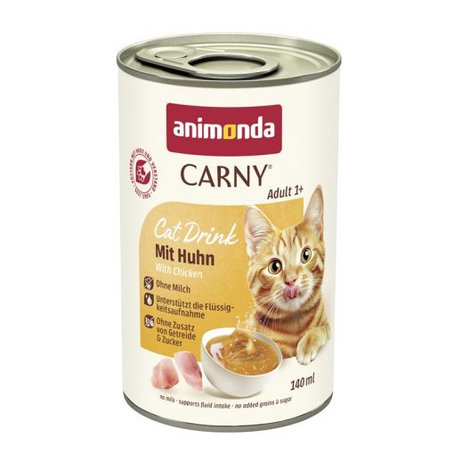 Animonda Cat Carny Drink Adult mit Huhn 140ml (Menge: 12 je Bestelleinheit) Animonda Cat Carny Drink Adult mit Huhn 140ml (Menge: 12 je Bestelleinheit)