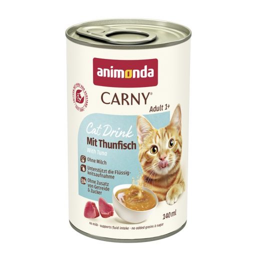 Animonda Cat Carny Drink Adult mit Thunfisch 140ml (Menge: 12 je Bestelleinheit) Animonda Cat Carny Drink Adult mit Thunfisch 140ml (Menge: 12 je Bestelleinheit)