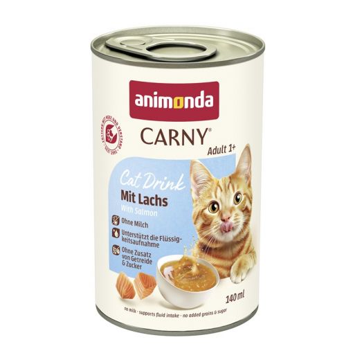 Animonda Cat Carny Drink Adult mit Lachs 140ml (Menge: 12 je Bestelleinheit) Animonda Cat Carny Drink Adult mit Lachs 140ml (Menge: 12 je Bestelleinheit)
