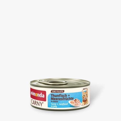 Animonda Cat Carny Fine Fillets Adult Thunfisch & Meeresfrüchte in Gelee 60g (Menge: 12 je Bestelleinheit) Animonda Cat Carny Fine Fillets Adult Thunfisch & Meeresfrüchte in Gelee 60g (Menge: 12 je Bestelleinheit)