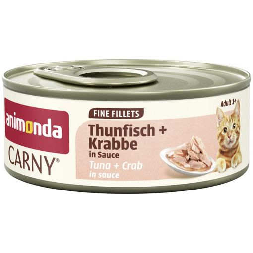 Animonda Cat Carny Fine Fillets Adult Thunfisch & Krabbe in Sauce 60g (Menge: 12 je Bestelleinheit) Animonda Cat Carny Fine Fillets Adult Thunfisch & Krabbe in Sauce 60g (Menge: 12 je Bestelleinheit)