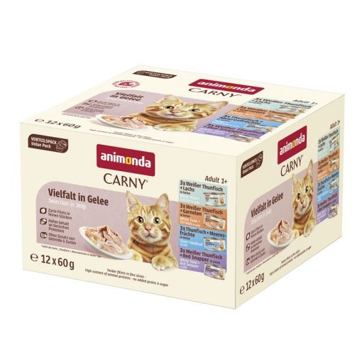 Animonda Cat Carny Fine Fillets Adult Vielfalt in Gelee 60g Animonda Cat Carny Fine Fillets Adult Vielfalt in Gelee 60g