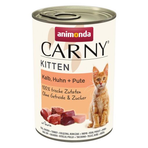 Animonda Carny Kitten Kalb, Huhn & Pute 400g (Menge: 12 je Bestelleinheit)