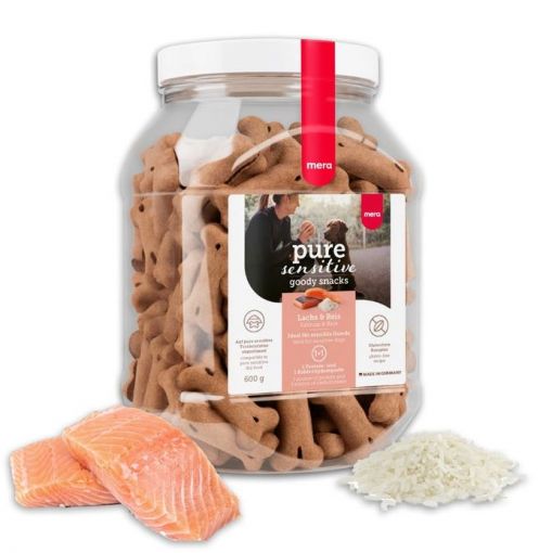 Mera Dog Pure Sensitive Goody Snack Lachs & Reis 600g