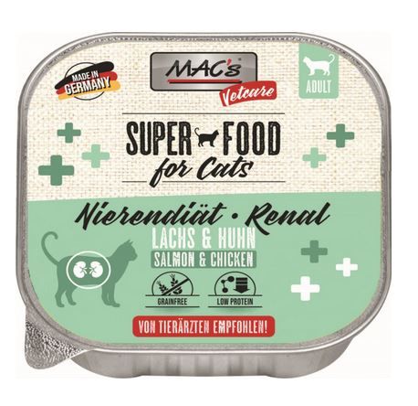 MACs Cat Vetcare Lachs Huhn Nierendiät 100g (Menge: 16 je Bestelleinheit)