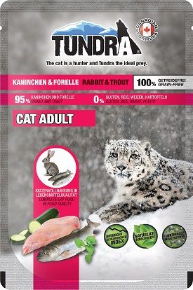 Tundra Cat PB Kaninchen & Forelle 85g (Menge: 16 je Bestelleinheit)