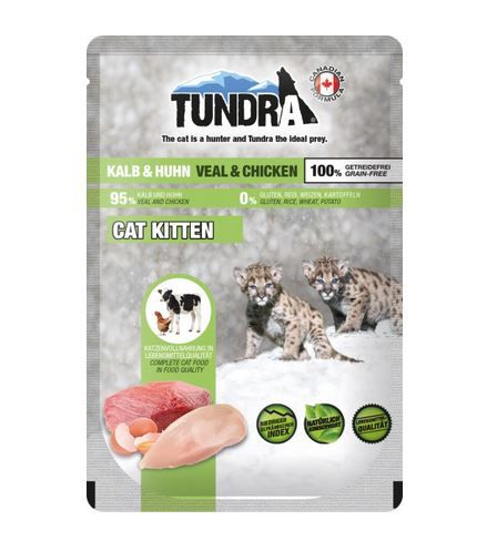 Tundra Cat PB Kitten Kalb & Huhn 85g (Menge: 16 je Bestelleinheit)