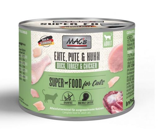 MACs Cat Ente, Pute & Huhn 200g (Menge: 6 je Bestelleinheit)