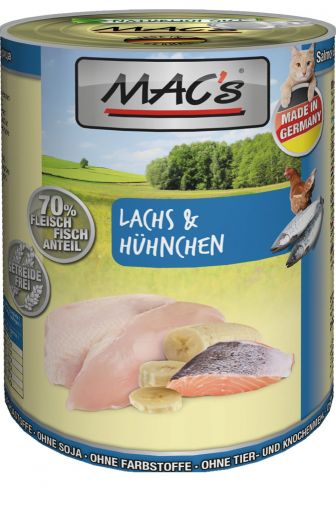 MACs Cat Lachs & Hühnchen 400g (Menge: 6 je Bestelleinheit)