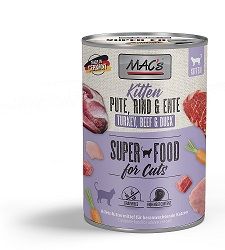 MACs Cat Kitten Pute, Rind & Ente 400g (Menge: 6 je Bestelleinheit)