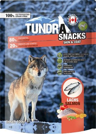 Tundra Dog Snack Skin & Coat Lachs 100g