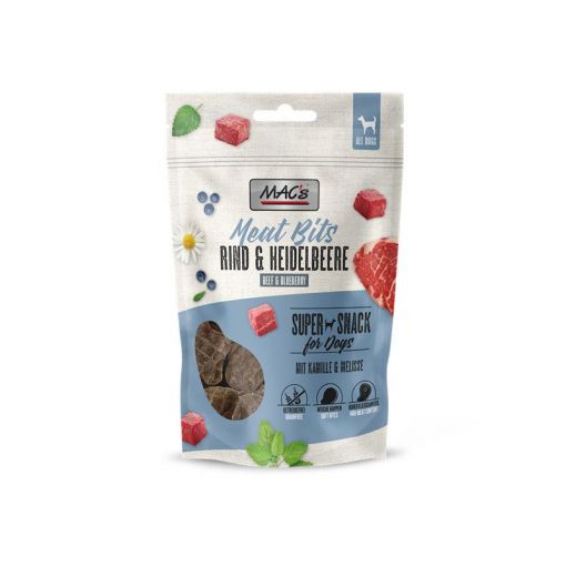 MACs Dog Meat Bits Rind & Heidelbeere 90g