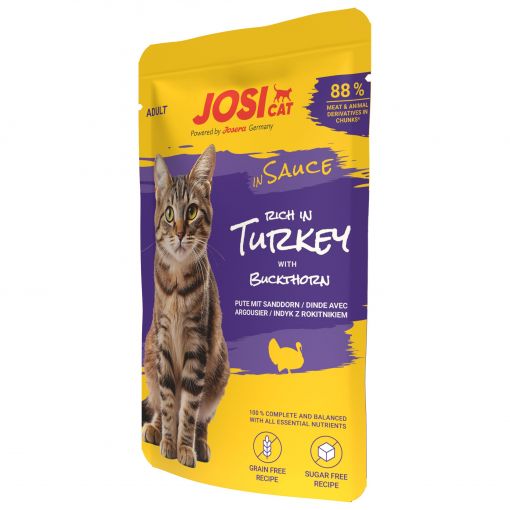 JosiCat rich in Turkey in Sauce 85g (Menge: 28 je Bestelleinheit) JosiCat rich in Turkey in Sauce 85g (Menge: 28 je Bestelleinheit)