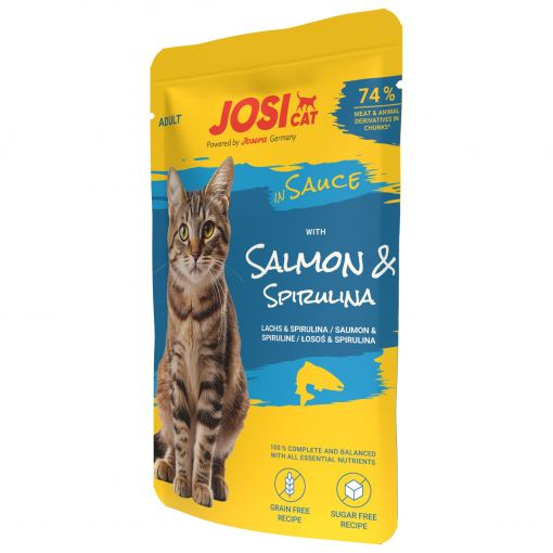 JosiCat with Salmon in Sauce 85g (Menge: 28 je Bestelleinheit) JosiCat with Salmon in Sauce 85g (Menge: 28 je Bestelleinheit)