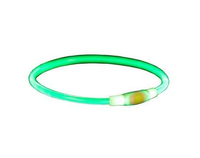 Trixie Flash Leuchtring USB S-M grün 40 cm/ø 8 mm