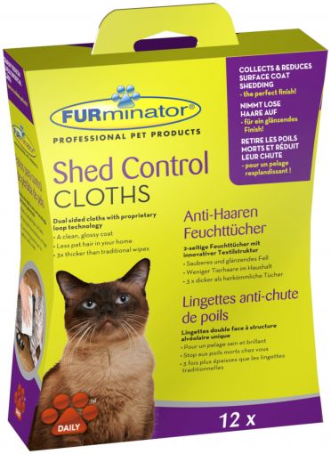 Furminator Anti-Haaren Feuchttücher Katze