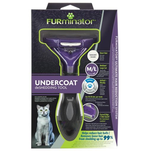 Furminator Katzen-Fellpflegewerkzeug M/L für die Unterwolle großer