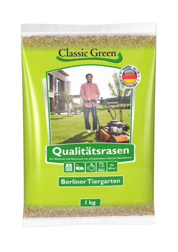 Classic Green Rasen Berliner Tiergarten Plastikbeutel 1kg (Menge: 10 je Bestelleinheit)