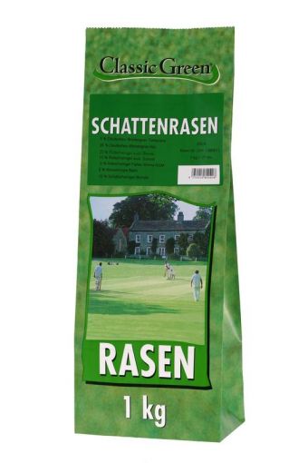 Classic Green Rasen Schattenrasen Plastikbeutel 1kg (Menge: 10 je Bestelleinheit)