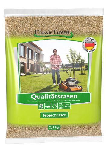 Classic Green Teppichrasen Plastikbeutel 2,5kg (Menge: 4 je Bestelleinheit)