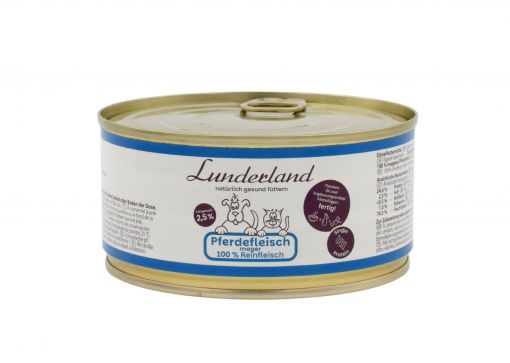 Lunderland Reinfleisch-Dose Pferdefleisch mager 300 g Lunderland Reinfleisch-Dose Pferdefleisch mager 300 g
