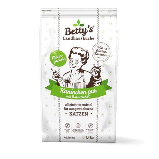 Bettys Landhausküche Katze Adult Trocken Kaninchen pur 1,4 kg