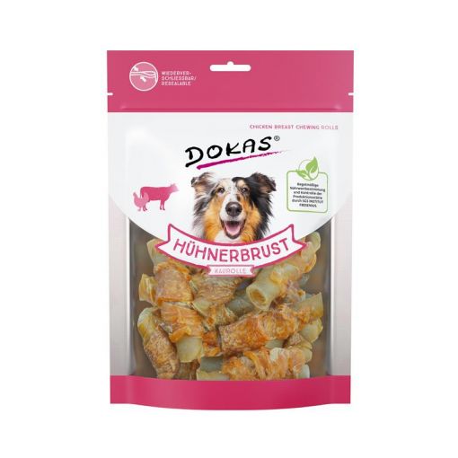 Dokas Dog Hühnerbrust Kaurolle 250 g (Menge: 8 je Bestelleinheit)