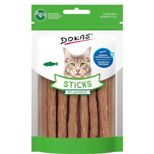 Dokas Cat Sticks mit Lachsfilet 30g (Menge: 10 je Bestelleinheit)