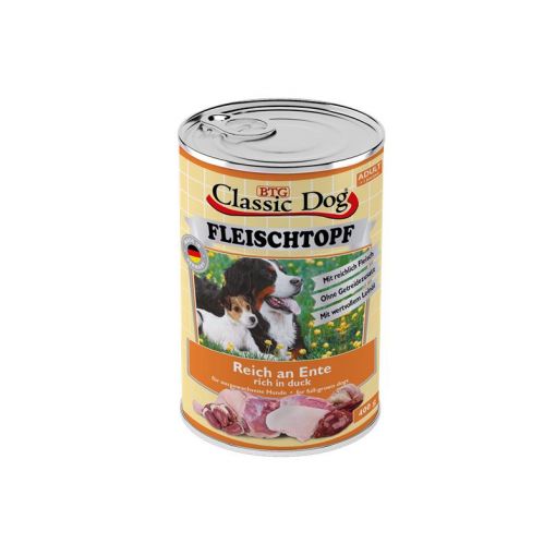 Classic Dog Dose Adult Fleischtopf Pur Reich an Ente 400g (Menge: 6 je Bestelleinheit)