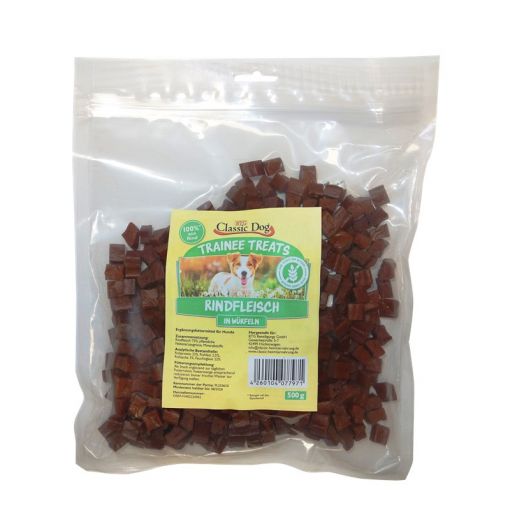 Classic Dog Trainee Treats Rindfleischw&uuml;rfel 500g