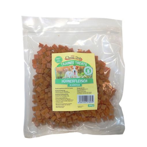 Classic Dog Trainee Treats H&uuml;hnerfleischw&uuml;rfel 500g