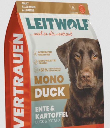 Leitwolf Mono Adult Ente & Kartoffel Probe 40 g (Menge: 40 je Bestelleinheit) Leitwolf Mono Adult Ente & Kartoffel Probe 40 g (Menge: 40 je Bestelleinheit)