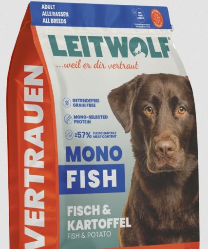 Leitwolf Mono Adult Fisch & Kartoffel Probe 40 g (Menge: 40 je Bestelleinheit)