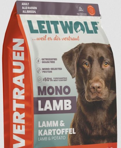 Leitwolf Mono Adult Lamm & Kartoffel Probe 40g (Menge: 40 je Bestelleinheit)