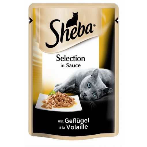Sheba Portionsbeutel Selection mit Geflügel in Sauce 85g (Menge: 24 je Bestelleinheit)
