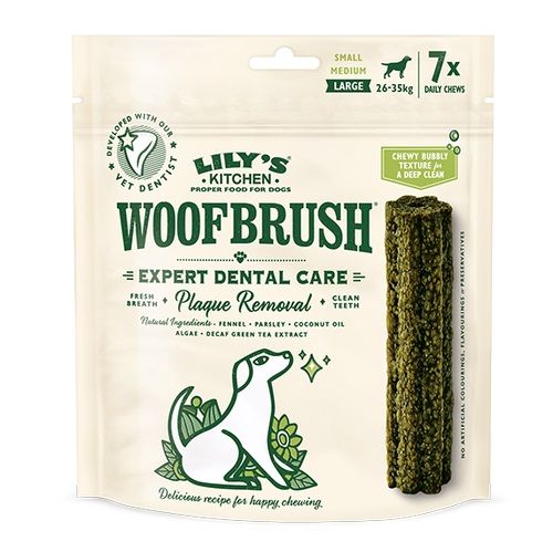 Lilys Kitchen Dog Woofbrush Expert Dental Care Large 7 Stück (Menge: 4 je Bestelleinheit)