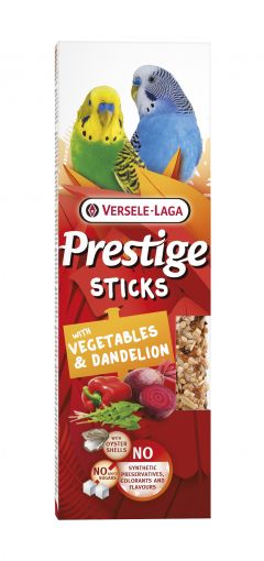 Versele Prestige Sticks Kleinsittiche mit Gem&uuml;se & L&ouml;wenzahn 60 g (Menge: 10 je Bestelleinheit)