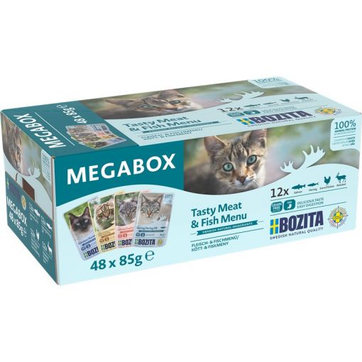 Bozita Häppchen in Soße PB Megabox 48x85g Bozita Häppchen in Soße PB Megabox 48x85g