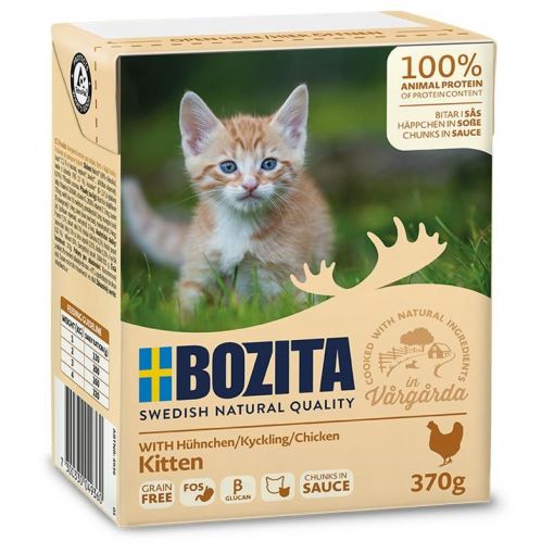Bozita Häppchen in Sauce mit Hühnchen für Kitten 370 g (Menge: 6 je Bestelleinheit)