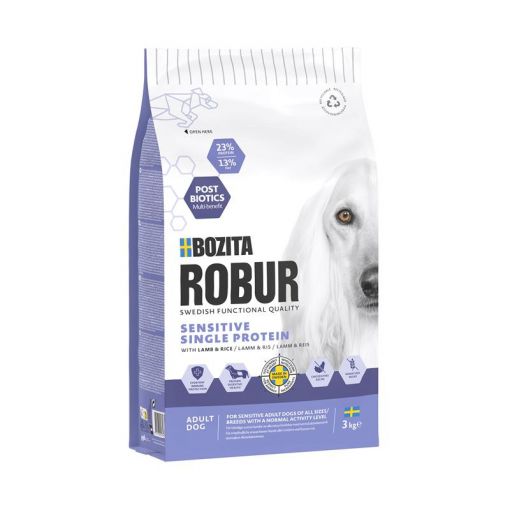 Bozita Robur Adult Sensitive Single Protein Lamm 3kg