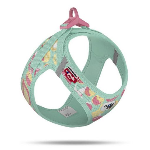 Curli Clasp Vest Geschirr LE26 FruitsTürkis M Curli Clasp Vest Geschirr LE26 FruitsTürkis M