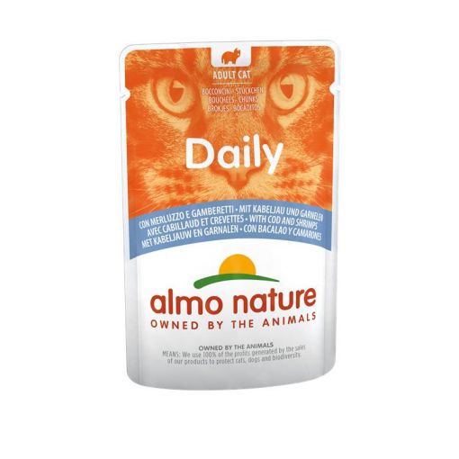 Almo Nature PB Daily Menu Kabeljau & Garnelen 70g (Menge: 30 je Bestelleinheit)