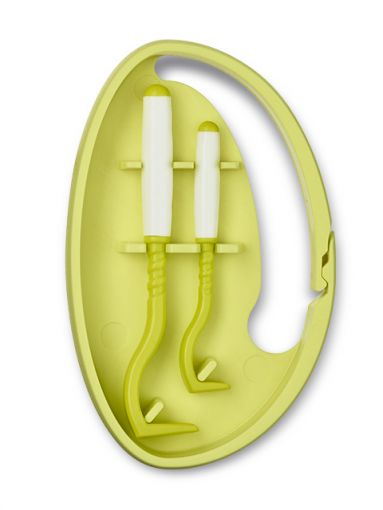 Tick Twister by OTom Zeckenhaken mit Silikongriff 2 Stück Multicolor mit Clipbox