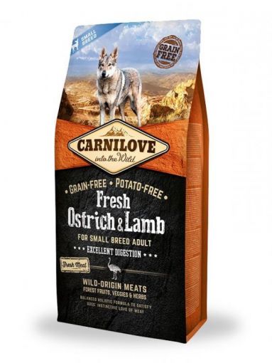 Carnilove Dog Adult Fresh Small Breed Ostrich & Lamb 1,5kg