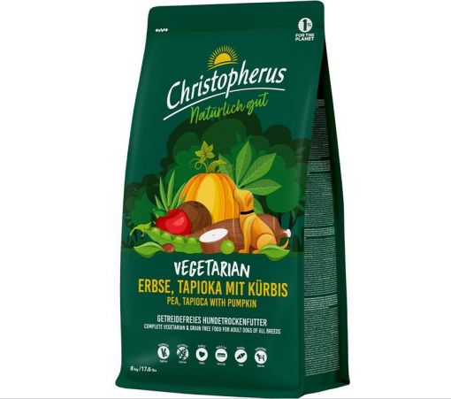 Christopherus Vegetarian Erbse, Tapioka mit Kürbis 8kg