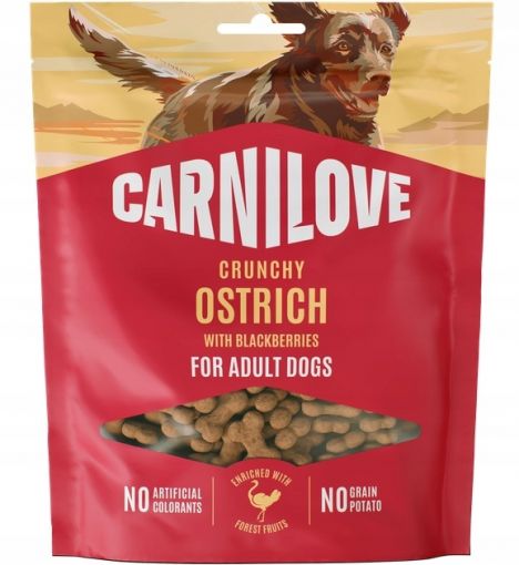 Carnilove Dog Snack Crunchy Ostrich with Blackberries 200g Carnilove Dog Snack Crunchy Ostrich with Blackberries 200g