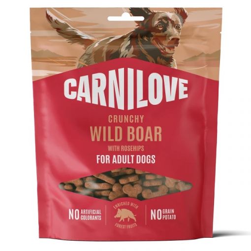 Carnilove Dog Snack Crunchy Wild Boar with Rosehips 200g Carnilove Dog Snack Crunchy Wild Boar with Rosehips 200g