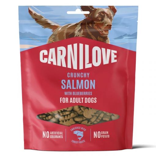Carnilove Dog Snack Crunchy Salmon with Blueberries 200g Carnilove Dog Snack Crunchy Salmon with Blueberries 200g